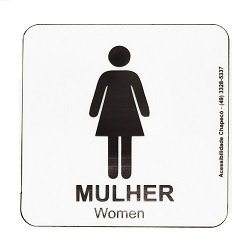 Placa Acrílica Mulher.